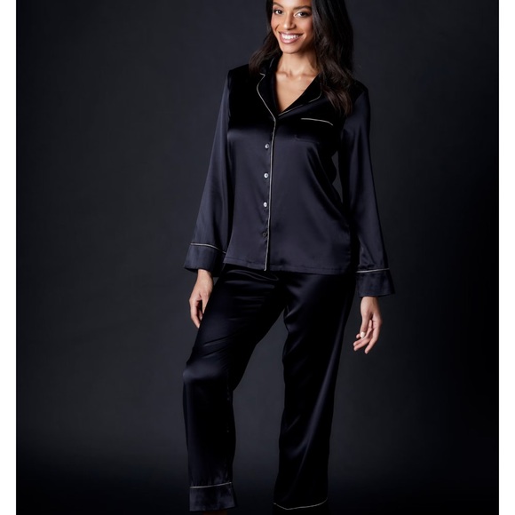 Marlene Silk Pajama Set - Picture 1 of 9